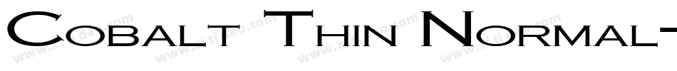 Cobalt Thin Normal字体转换